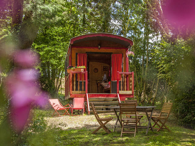 Roulotte au camping de Suzy